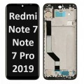 Xiaomi Redmi Note 7/ Note 7 Pro (2019) LCD / OLED touch screen with frame (Original Service Pack) [BLACK] X-386